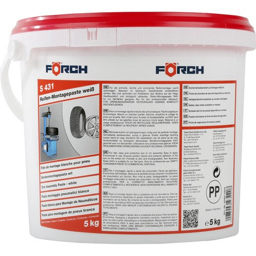 S431 Tyre Fitment Paste White 5kg - Forch