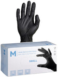 MattPack Nitrile Diamond Grip Gloves Powder Free - Black, 240mm Cuff, 9.0g