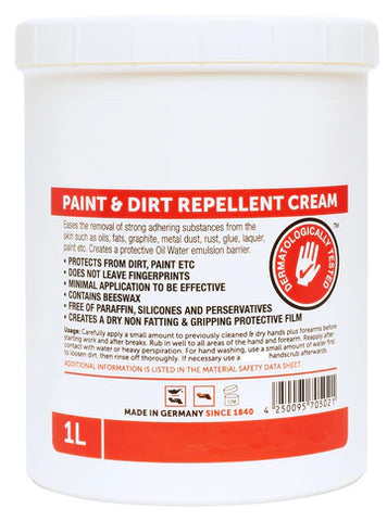 Paint and Dirt Repellent Cream - 1L Tub