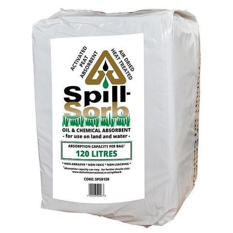 SpillSorb Oil & Chemical Absorbent Peat – 120L Compressed Bag