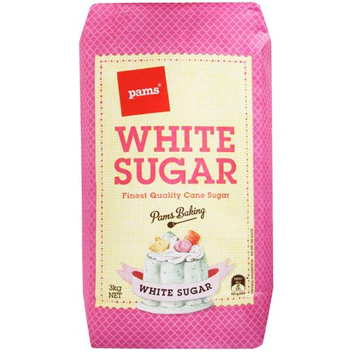 Pams White Sugar - 3kg - Reinol NZ Ltd.