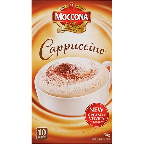 Moccona Café Cappuccino Coffee 10 x 15g - Reinol NZ Ltd.