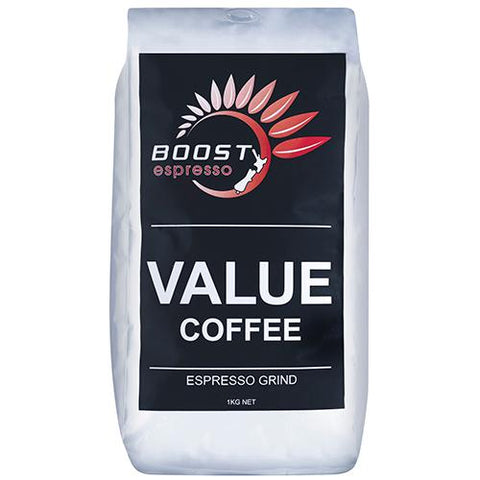 Boost FTO Espresso Ground Coffee - 1Kg - Reinol NZ Ltd.