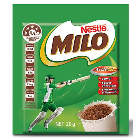 Nestle Milo Flavoured Milk Sachet - 20g 100pk - Reinol NZ Ltd.