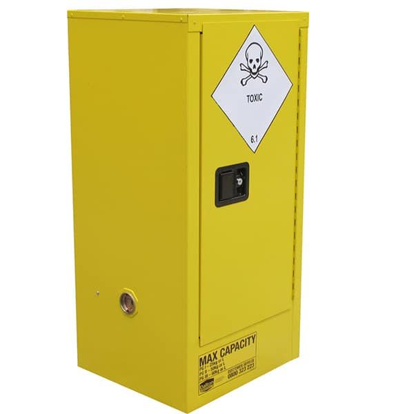 60L Toxic Substance Cabinet, 1 Door, 2 Shelves - Reinol NZ Ltd.