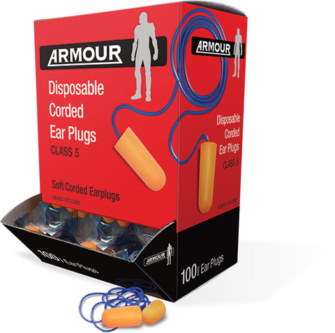 Armour Disposable Ear Plug - Corded - Reinol NZ Ltd.