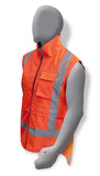 Armour Hi Vis Fluro Orange Polar Fleece Vest  (TTMC-W) - Reinol NZ Ltd.