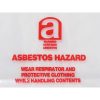 Printed Asbestos Bag 200mu 900mmx 1200mm, 200mu - Reinol NZ Ltd.