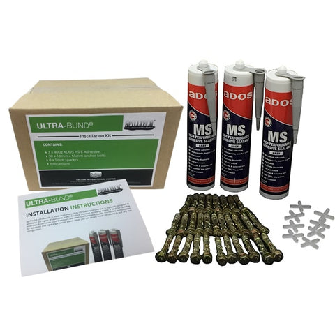 SpillTech UltraBund Install Kit 5m (inc. dynabolts, adhesive, spacers) - Reinol NZ Ltd.