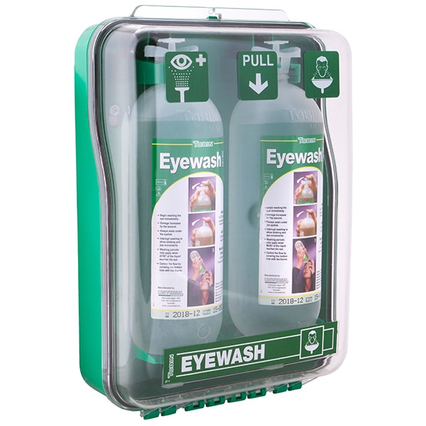 Tobin Dust Protected Cabinet 2 x 1L Eyewash Bottle - Reinol NZ Ltd.