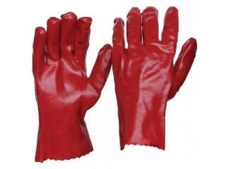 Armour Red PVC Gauntlet Glove - 27cm - Reinol NZ Ltd.