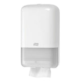Tork T3 Folded  Toilet Tissue Dispenser-White - Reinol NZ Ltd.